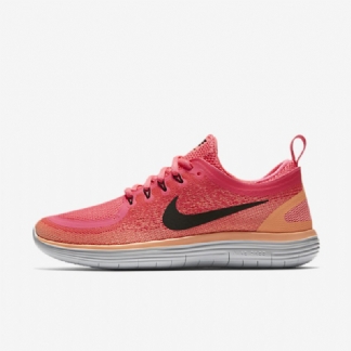 Juoksu Nike Free Rn Distance 2 Naisten Rose Runner Lava Glow Hot Punch Black