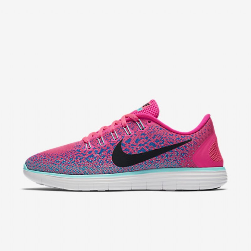 Juoksu Nike Free Rn Distance Naisten Hyper Pink Blue Decals Turquoise Black