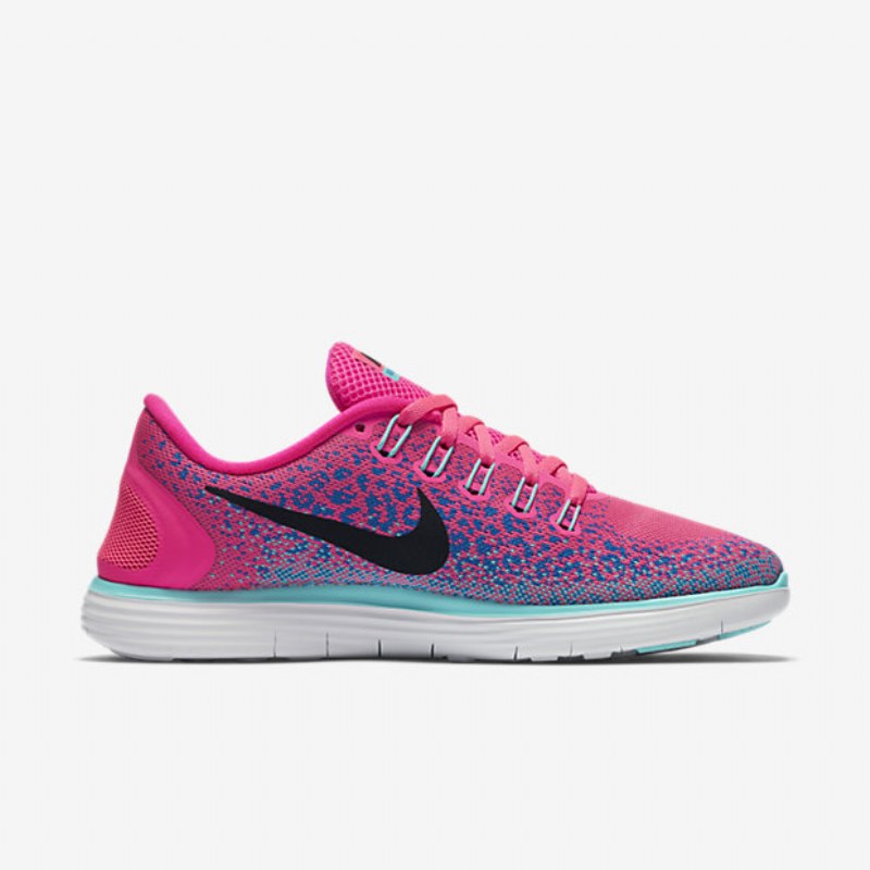 Juoksu Nike Free Rn Distance Naisten Hyper Pink Blue Decals Turquoise Black