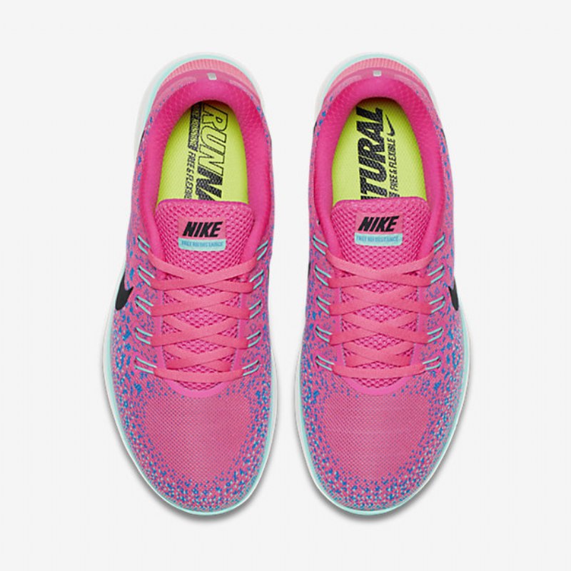 Juoksu Nike Free Rn Distance Naisten Hyper Pink Blue Decals Turquoise Black