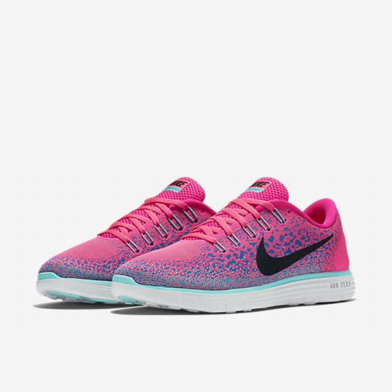 Juoksu Nike Free Rn Distance Naisten Hyper Pink Blue Decals Turquoise Black