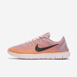 Juoksu Nike Free Rn Distance Naisten Plum Sumu Kirkas Mango Peach Cream Black