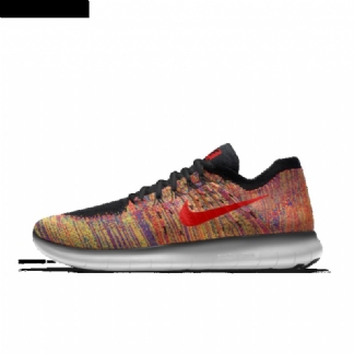 Juoksu Nike Free Rn Flyknit Miesten Musta Multi Valkoinen Harmaa Dary Red