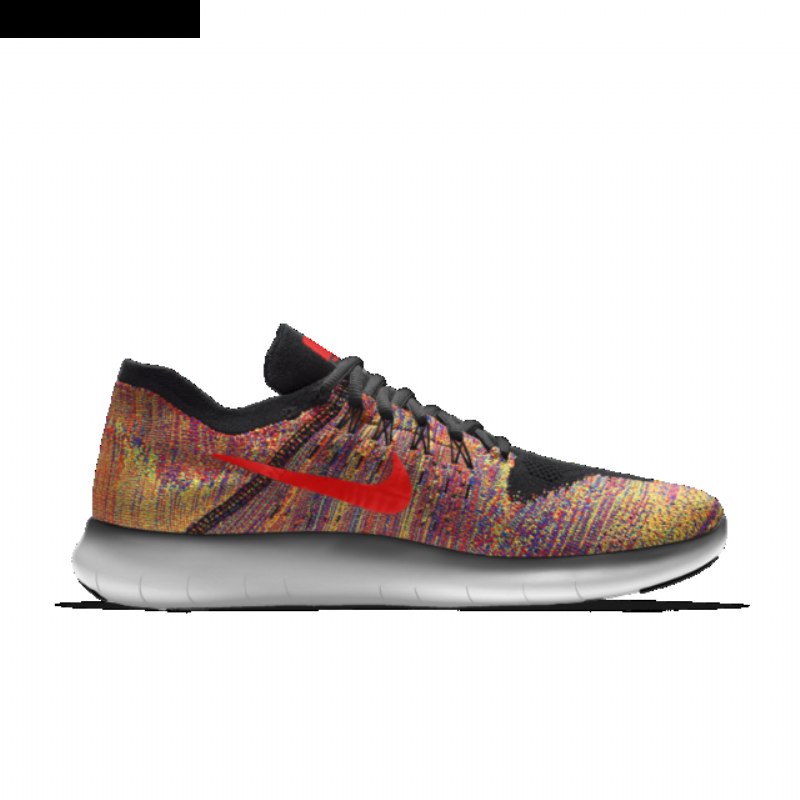 Juoksu Nike Free Rn Flyknit Miesten Musta Multi Valkoinen Harmaa Dary Red