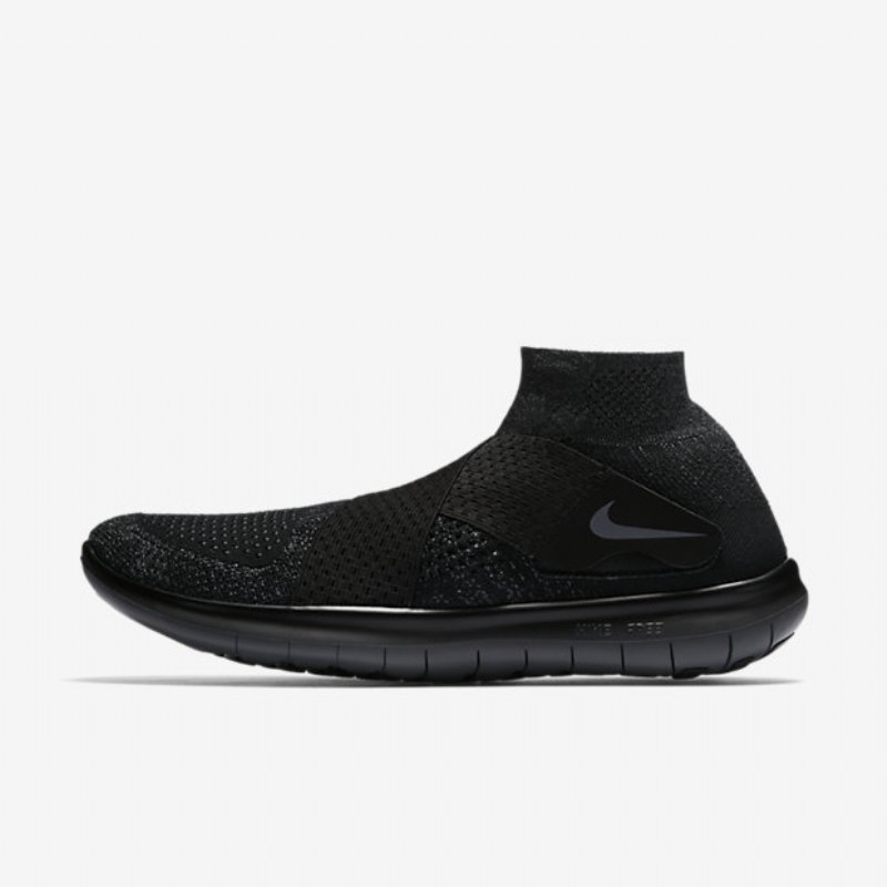 Juoksu Nike Free Rn Motion Flyknit 2017 Miesten Musta Antrasiitti Voltti Tummanharmaa