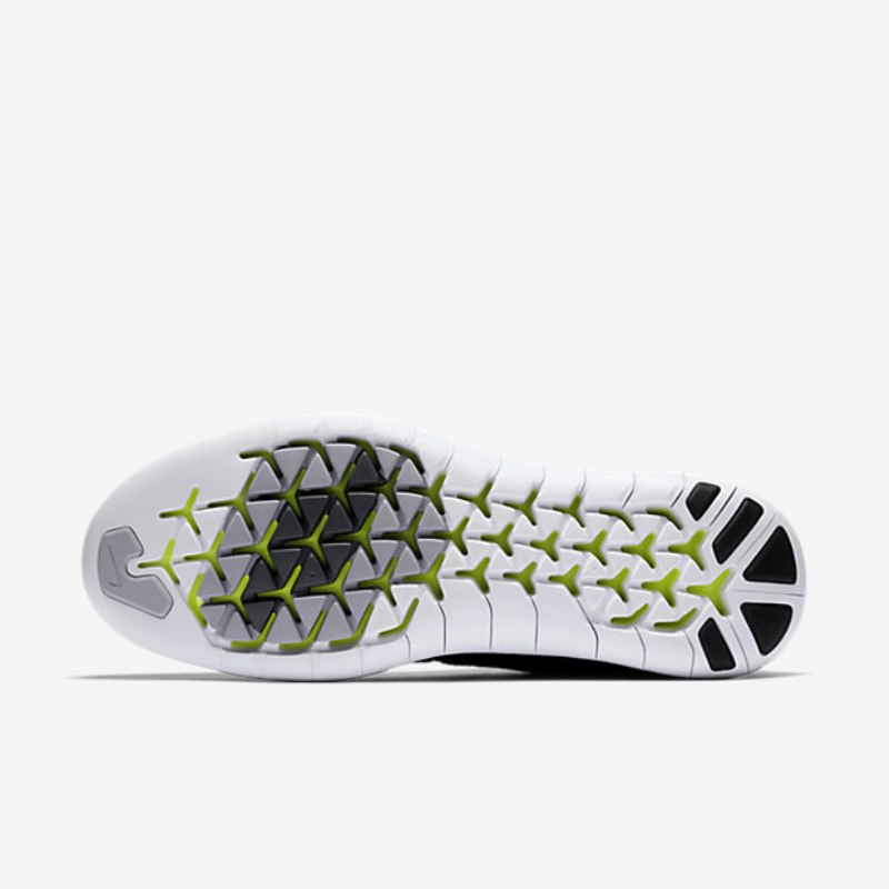 Juoksu Nike Free Rn Motion Flyknit 2017 Nainen Musta Tummanharmaa Volt White