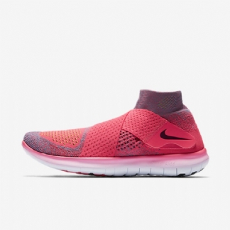 Juoksu Nike Free Rn Motion Flyknit 2017 Nainen Ruusu Juoksija Sininen Työ Mango Bright Bay Real