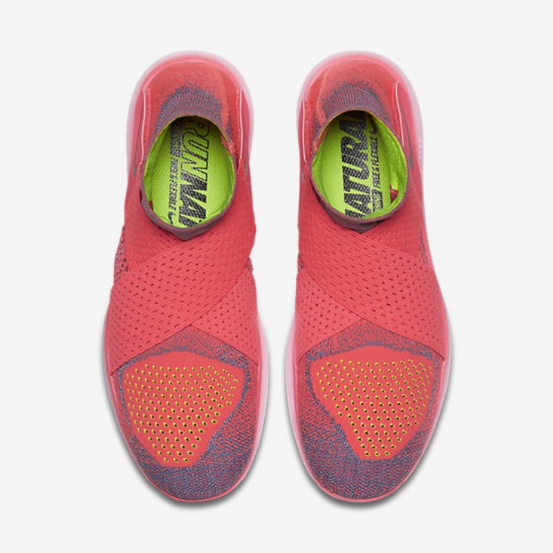 Juoksu Nike Free Rn Motion Flyknit 2017 Nainen Ruusu Juoksija Sininen Työ Mango Bright Bay Real