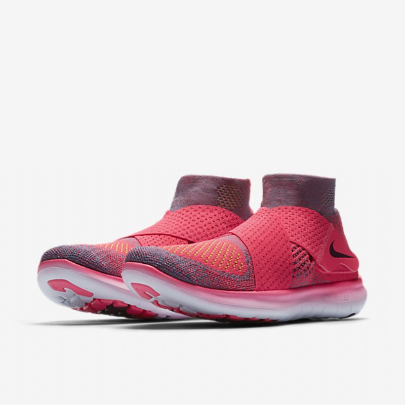 Juoksu Nike Free Rn Motion Flyknit 2017 Nainen Ruusu Juoksija Sininen Työ Mango Bright Bay Real
