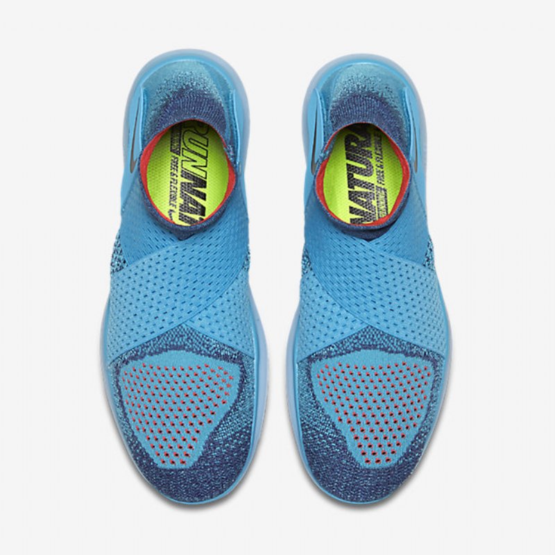 Juoksu Nike Free Rn Motion Flyknit 2017 Nainen Sininen Kloori Tumma Violetti Pöly Pinkki Kilpailija Musta