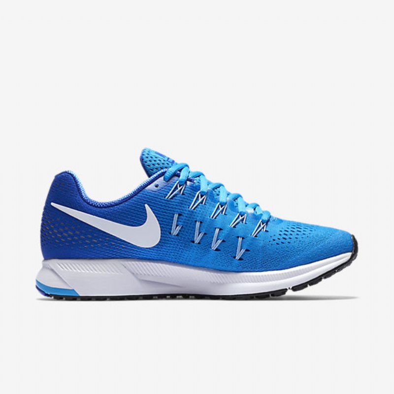 Juoksu Nike Zoom Air Pegasus 33 Naisten Sininen Kiiltävä Juoksija Bluecap White