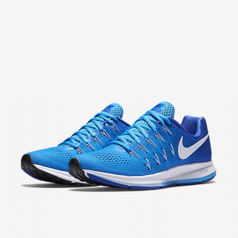 Juoksu Nike Zoom Air Pegasus 33 Naisten Sininen Kiiltävä Juoksija Bluecap White