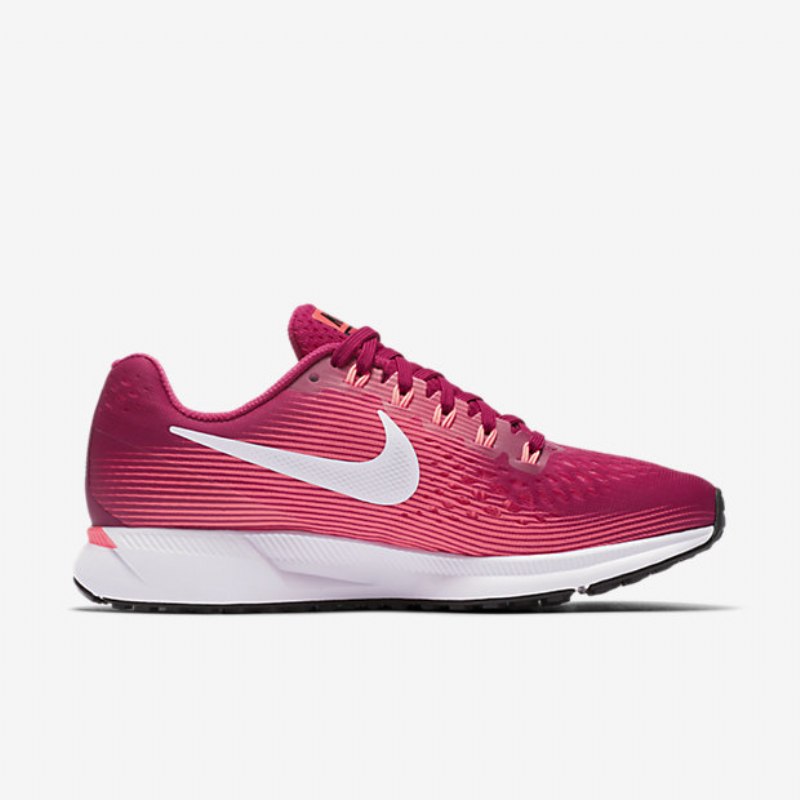 Juoksu Nike Zoom Air Pegasus 34 Naiset Urheilu Fuchsia Lava Glow Pink Racer White