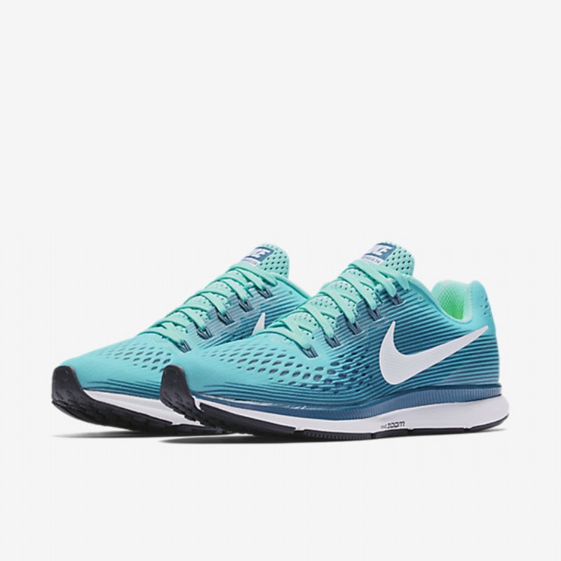 Juoksu Nike Zoom Air Pegasus 34 Naisten Hyper Turquoise Blue Legion Mica White