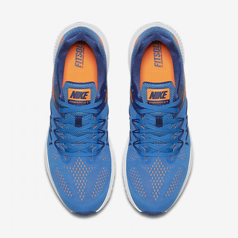 Juoksu Nike Zoom Winflo 3 Miesten Sininen Fountain Royal Deep Blue White Total Orange