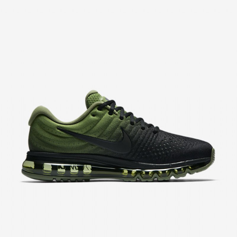 Juoksukengät Nike Air Max 2017 Miesten Musta Vihreä Kämmenmusta