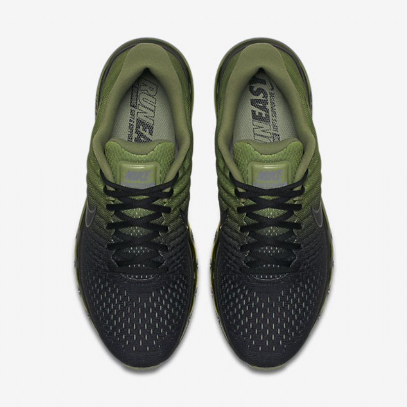 Juoksukengät Nike Air Max 2017 Miesten Musta Vihreä Kämmenmusta