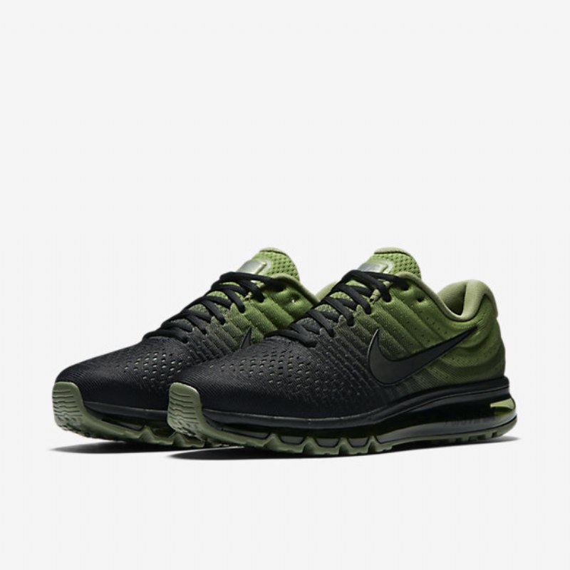 Juoksukengät Nike Air Max 2017 Miesten Musta Vihreä Kämmenmusta