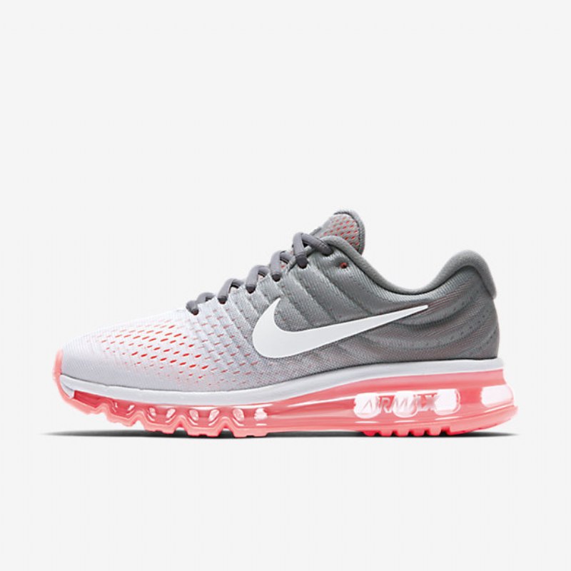 Juoksukengät Nike Air Max 2017 Naiset Puhdas Platinaharmaa Kylmäpesu Kuumavalkoinen