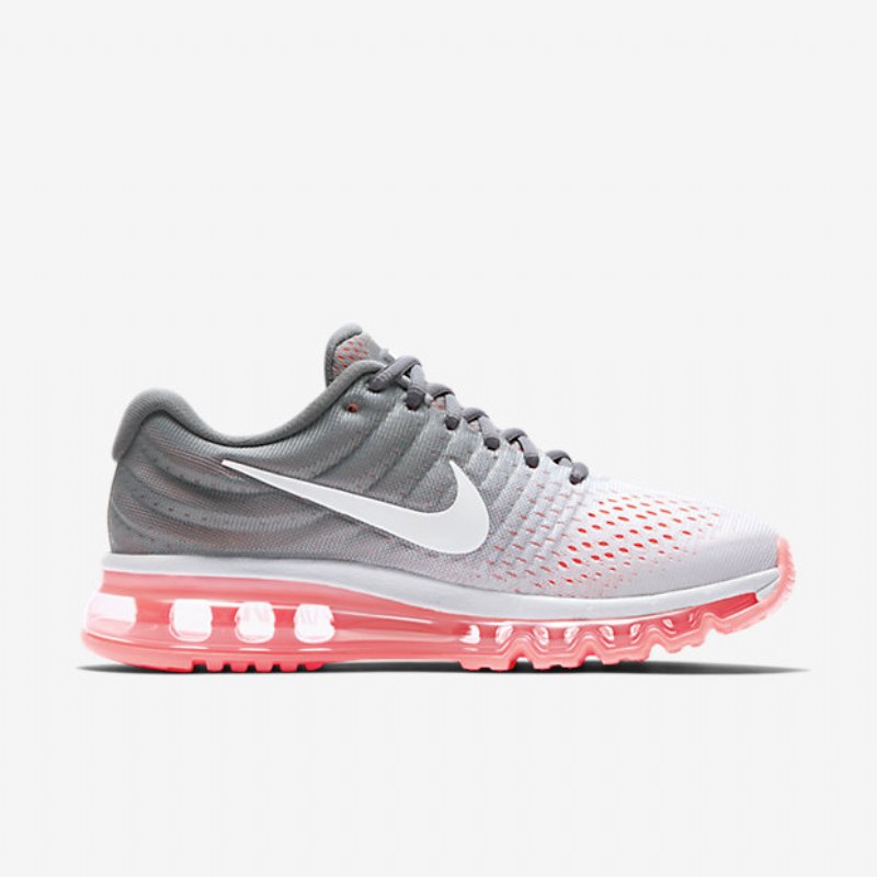 Juoksukengät Nike Air Max 2017 Naiset Puhdas Platinaharmaa Kylmäpesu Kuumavalkoinen