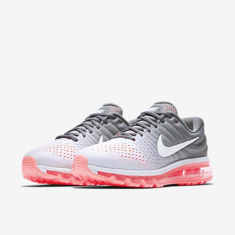 Juoksukengät Nike Air Max 2017 Naiset Puhdas Platinaharmaa Kylmäpesu Kuumavalkoinen