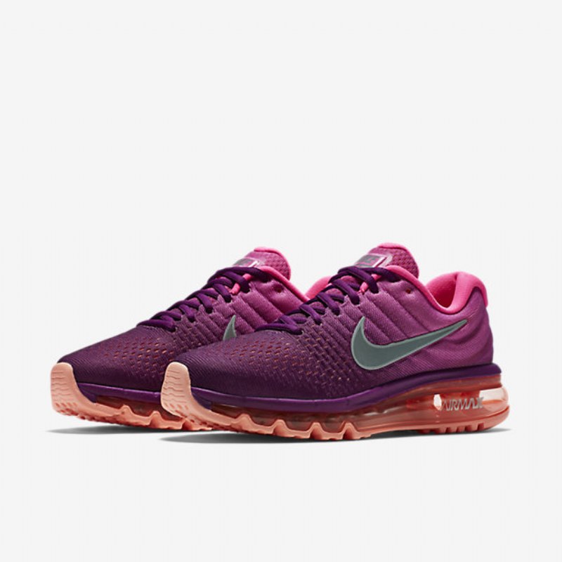 Juoksukengät Nike Air Max 2017 Naisten Grape Kirkas Vaaleanpunainen Pinkki Valkoinen