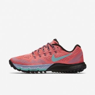 Juoksukengät Nike Air Zoom Terra Kiger 3 Naiset Laavakiilto Orchid Musta Hyper Turquoise