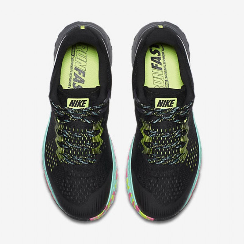 Juoksukengät Nike Air Zoom Terra Kiger 4 Miesten Musta Volt Hyper Turquoise White