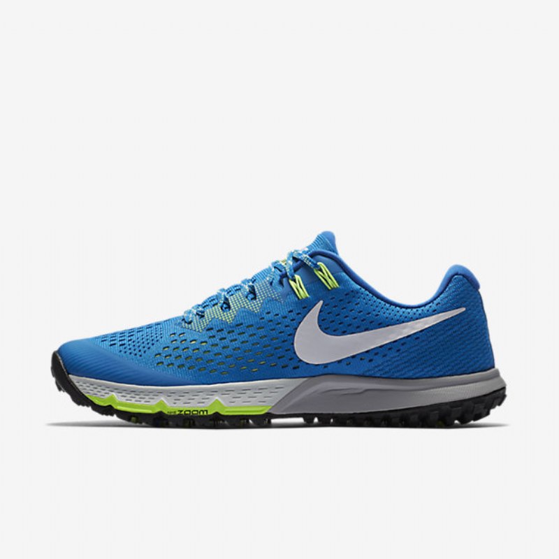 Juoksukengät Nike Air Zoom Terra Kiger 4 Miesten Sininen Valokuva Vihreä Ghost Hyper Cobalt White