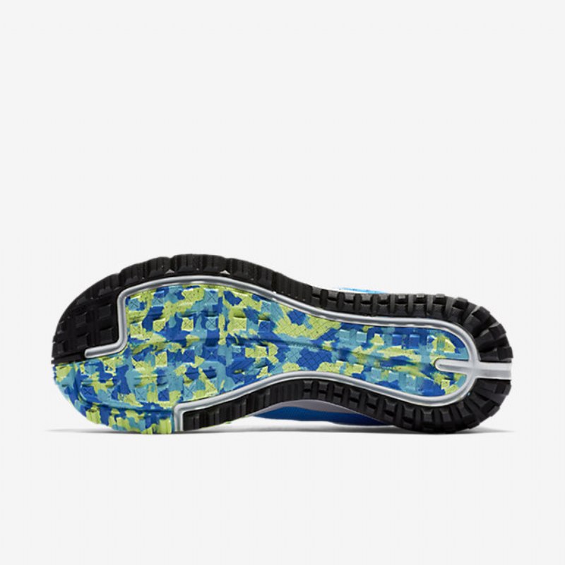 Juoksukengät Nike Air Zoom Terra Kiger 4 Miesten Sininen Valokuva Vihreä Ghost Hyper Cobalt White