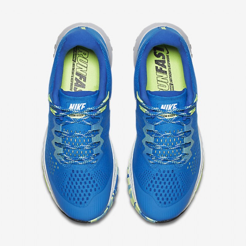 Juoksukengät Nike Air Zoom Terra Kiger 4 Miesten Sininen Valokuva Vihreä Ghost Hyper Cobalt White
