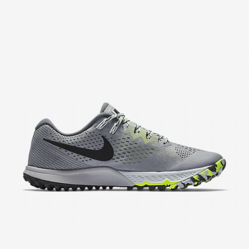 Juoksukengät Nike Air Zoom Terra Kiger 4 Miesten Stealth Tummanharmaa Volt Musta