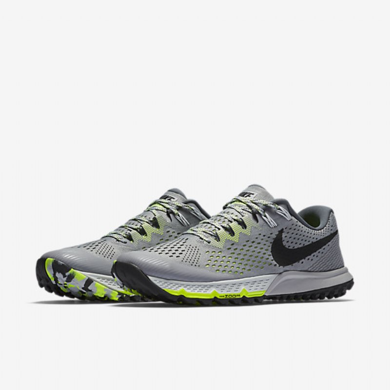 Juoksukengät Nike Air Zoom Terra Kiger 4 Miesten Stealth Tummanharmaa Volt Musta