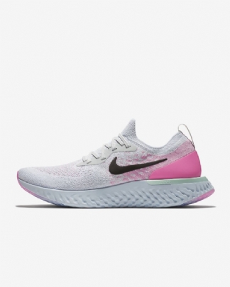 Juoksukengät Nike Epic Miesten React Flyknit Pure Platinum Blue Vetyradius Pink Black