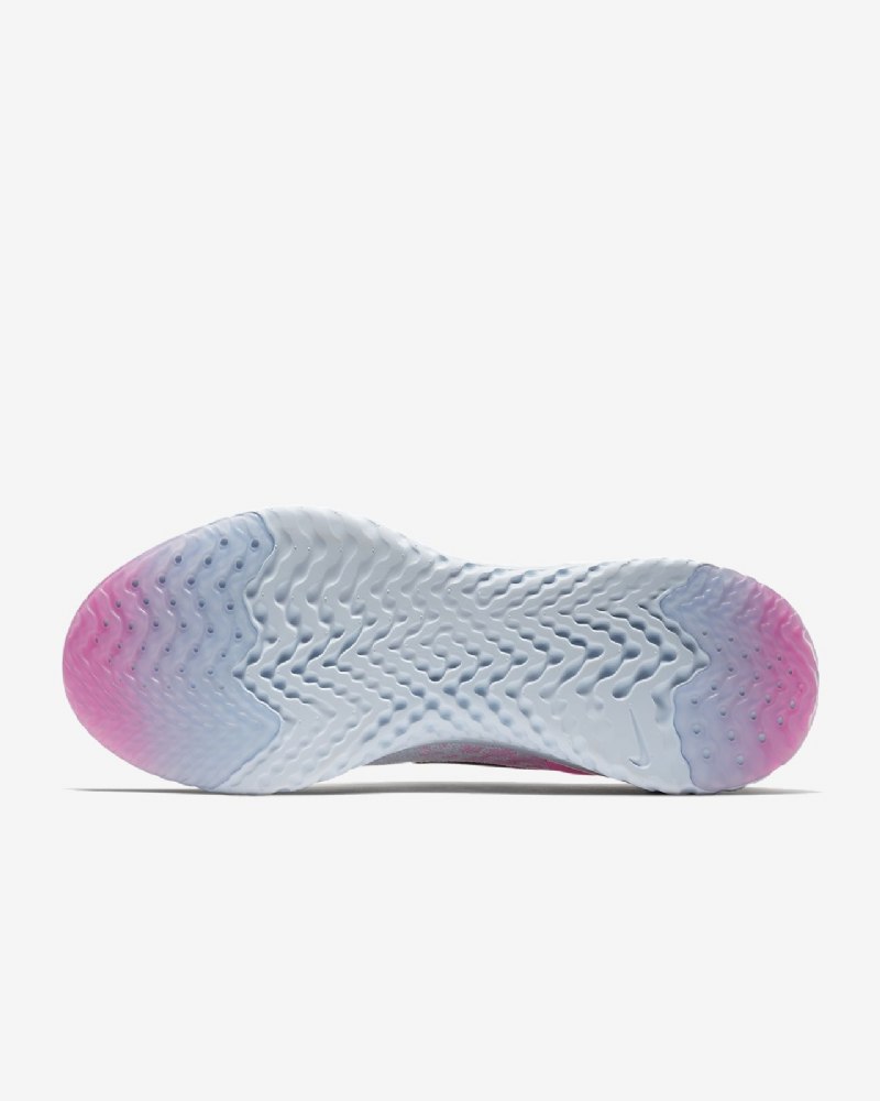 Juoksukengät Nike Epic Miesten React Flyknit Pure Platinum Blue Vetyradius Pink Black