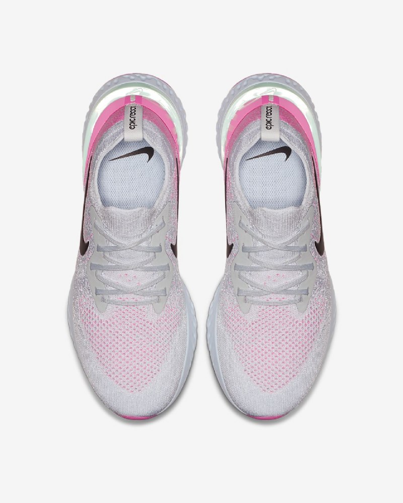 Juoksukengät Nike Epic Miesten React Flyknit Pure Platinum Blue Vetyradius Pink Black