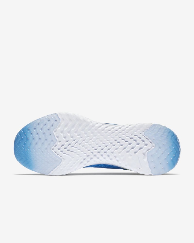 Juoksukengät Nike Epic Miesten React Flyknit Sininen Vaaleansininen Photo Volt Glow White