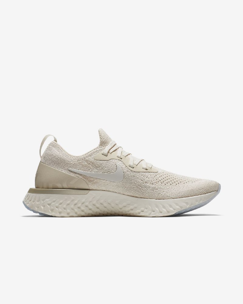 Juoksukengät Nike Epic React Flyknit Naisten Light Cream Washing Sitruunavalkoinen