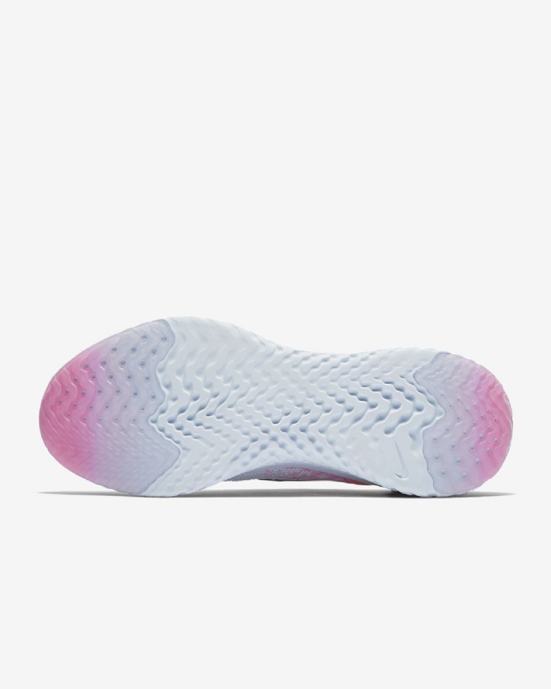 Juoksukengät Nike Epic React Flyknit Naisten Pure Platinum Blue Vety Radius Pink Black
