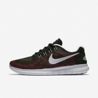 Juoksukengät Nike Free 2017 Miesten Rn Black Hot Punch Blue Chlorine