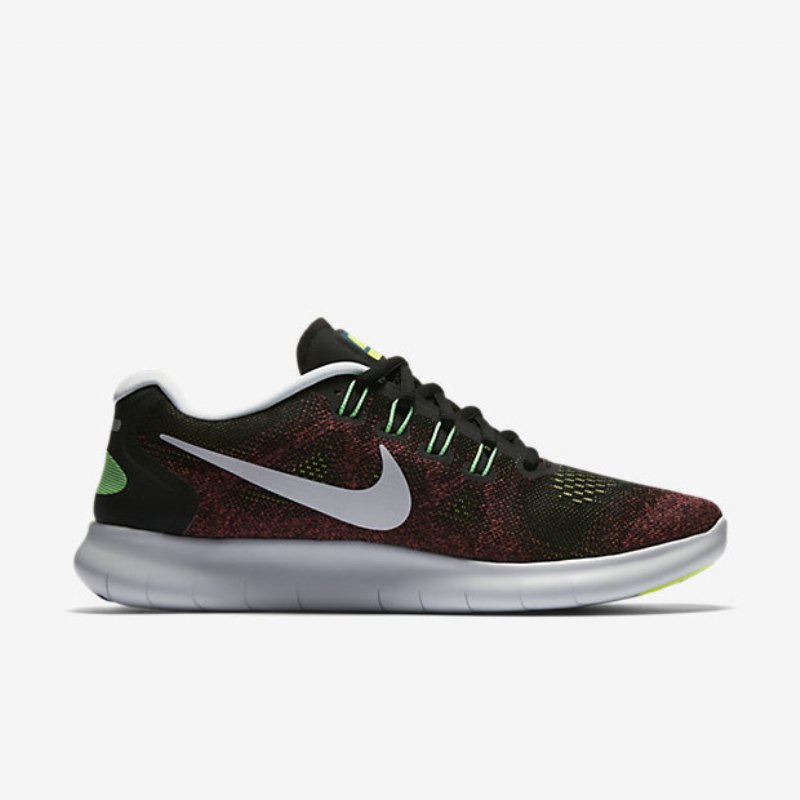 Juoksukengät Nike Free 2017 Miesten Rn Black Hot Punch Blue Chlorine