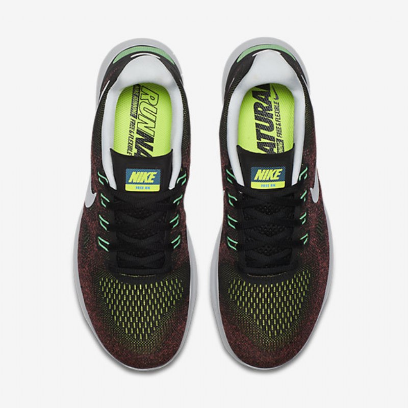 Juoksukengät Nike Free 2017 Miesten Rn Black Hot Punch Blue Chlorine