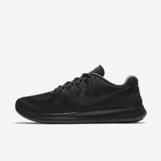 Juoksukengät Nike Free 2017 Miesten Rn Musta Tummanharmaa Viileänharmaa Antrasiitti