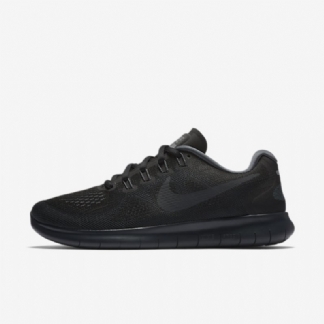 Juoksukengät Nike Free 2017 Naisten Rn Musta Tummanharmaa Viileänharmaa Antrasiitti