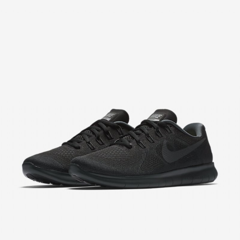 Juoksukengät Nike Free 2017 Naisten Rn Musta Tummanharmaa Viileänharmaa Antrasiitti