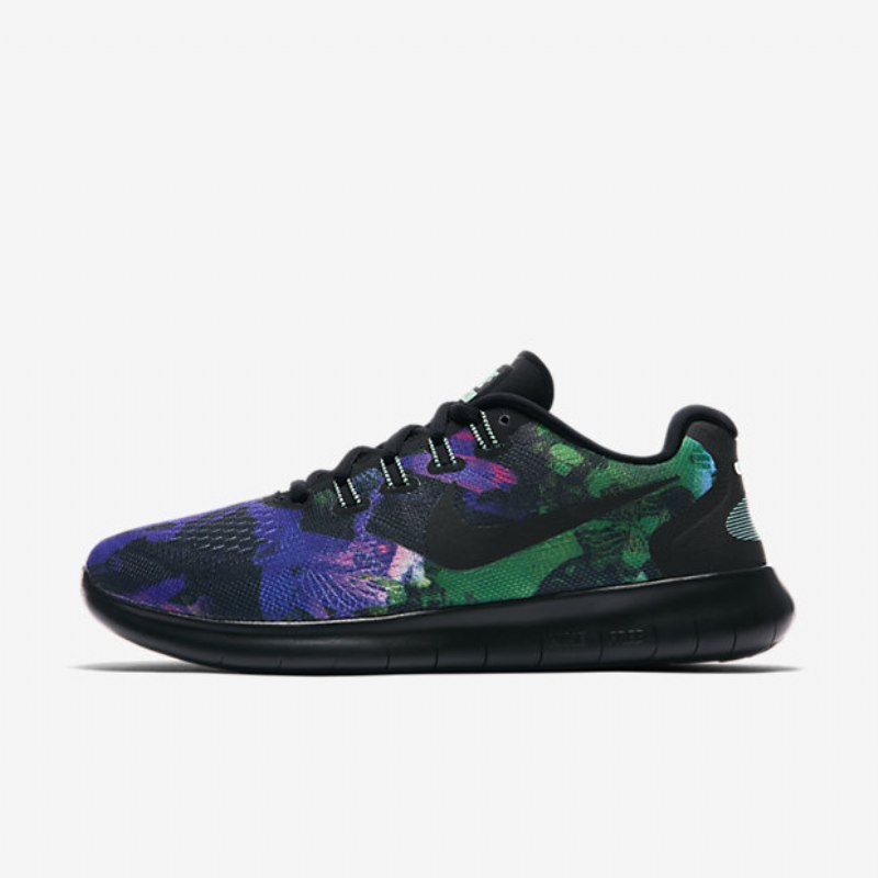 Juoksukengät Nike Free 2017 Naisten Rn Solstice Musta Vihreä Kiiltävä