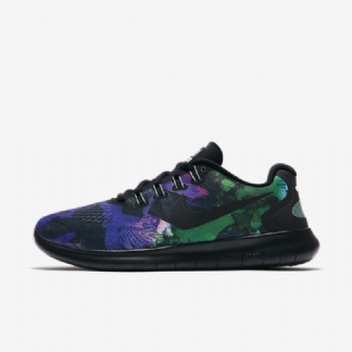 Juoksukengät Nike Free 2017 Naisten Rn Solstice Musta Vihreä Kiiltävä