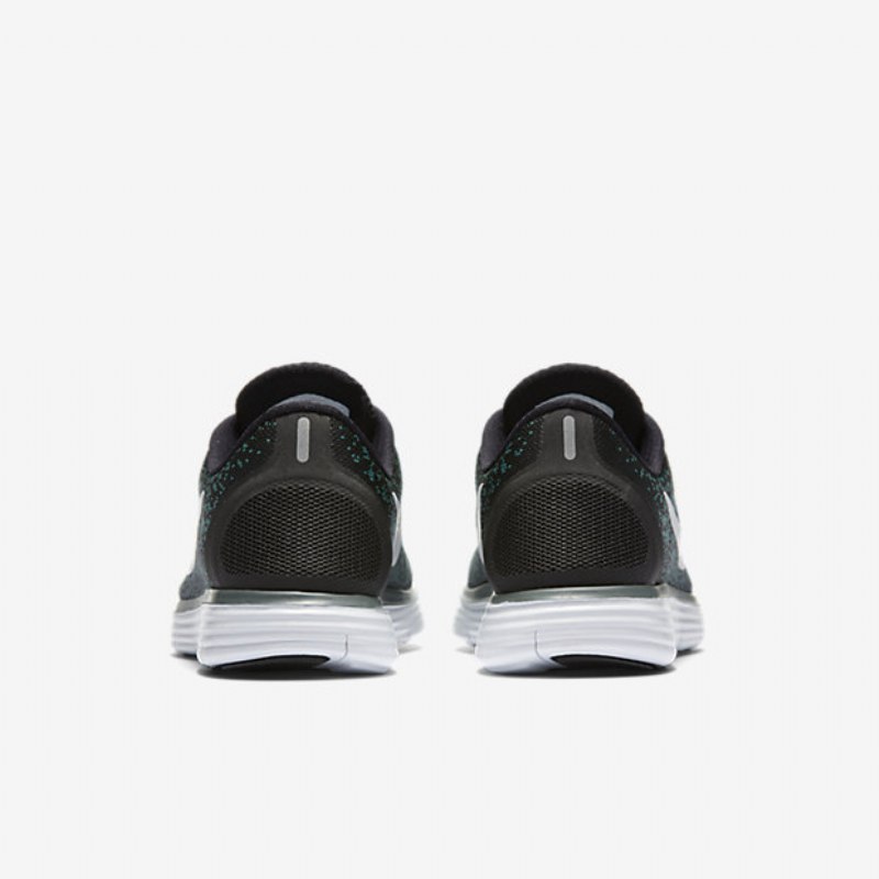 Juoksukengät Nike Free Miesten Rn Distance Black Glaze Jade Hasta Pure Platinum