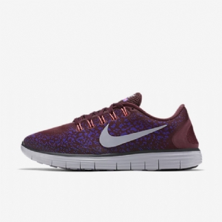 Juoksukengät Nike Free Miesten Rn Distance Bordeaux Night Purppura Kova Musta Harmaa Susi