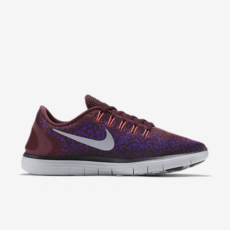 Juoksukengät Nike Free Miesten Rn Distance Bordeaux Night Purppura Kova Musta Harmaa Susi